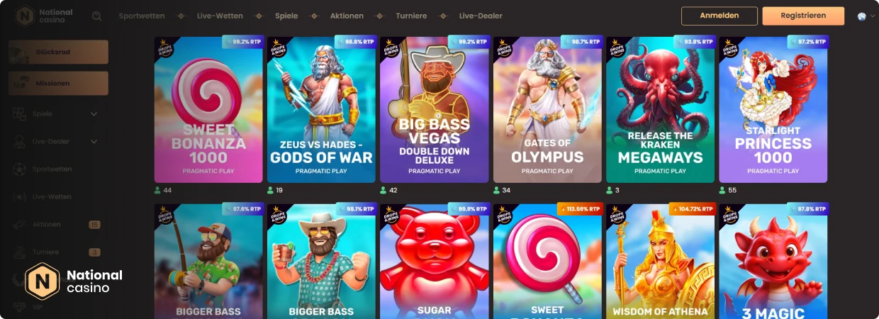 National Casino Online-Spielautomaten National Casino Online-Spielautomaten